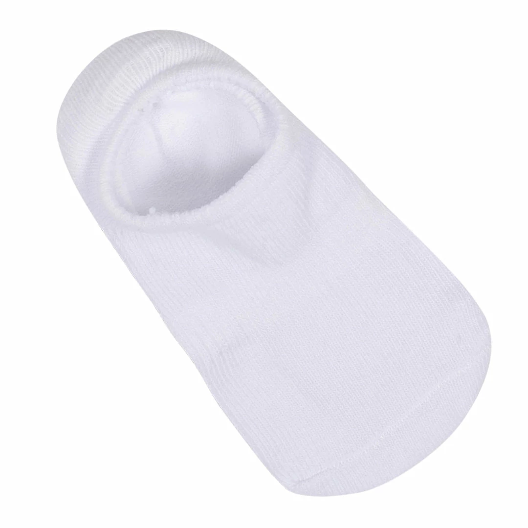 Hot Sale 🌟 Gerber® 8-Pack White Jersey Wiggle Proof® No Show 🧦 Socks 🤩 2 Gerber® 8-Pack White Jersey Wiggle Proof® No Show Socks