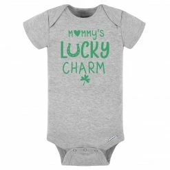 Gerber® Baby Neutral "Mommy's Lucky Charm" Short Sleeve Onesies® Bodysuit BabyPreemie - 24M