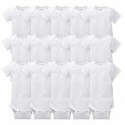 Gerber® 15-Pack White Onesies® Bodysuits Bundle