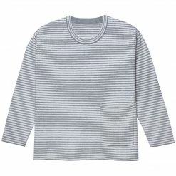 Gerber® Kids Infant & Toddler Boys Gray Heather Striped Sweater With Pocket