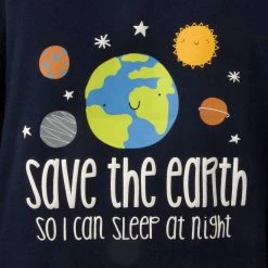 Gerber® 4-Piece Infant & Toddler Boys Earth Snug Fit Cotton Pajamas