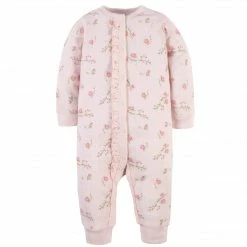 Gerber® 2-Piece Baby Girls Feelin' Floral Coverall & Headband Set BabyPreemie - 24M