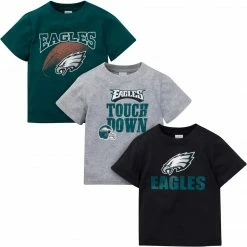 NFL 3-Pack Baby & Toddler Boys Eagles Short Sleeve Shirts BabyPreemie - 24M