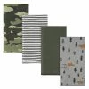 Gerber® 4-Pack Boys Bear Flannel Burp Cloths BabyPreemie - 24M