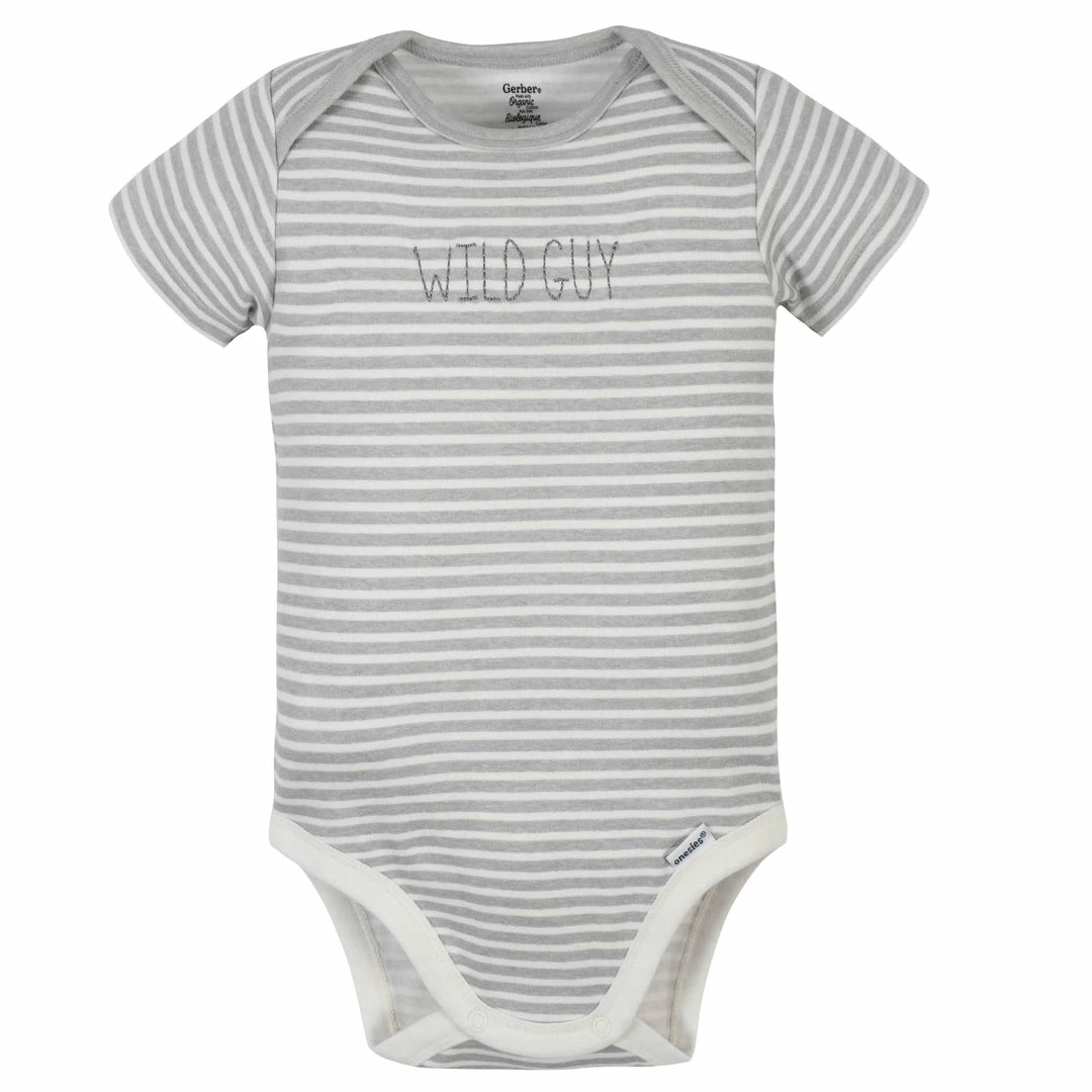 Promo ⌛ Gerber® BabyPreemie - 24M 5-Pack Organic Baby Boys Wild Guy Onesies® Bodysuits 👏 8 Gerber® BabyPreemie - 24M 5-Pack Organic Baby Boys Wild Guy Onesies® Bodysuits