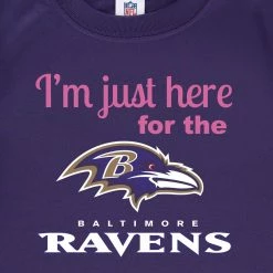 NFL Baltimore Ravens Girls Short Sleeve Tee Shirt Toddler2T - 5T