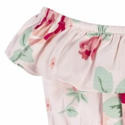 Deals ⭐ Gerber® See What's New 2-Piece Baby 👧 Girls Pink Garden Wide Neck Romper & Headband Set 🥰 12 Gerber® See What's New 2-Piece Baby Girls Pink Garden Wide Neck Romper & Headband Set