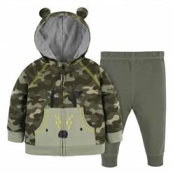 Gerber® 2-Piece Baby & Toddler Boys Comfy Camo Hoodie & Active Pant Set BabyPreemie - 24M