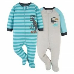 Gerber® 2-Pack Baby Boys Dino Blues Sleep 'N Plays See What's New