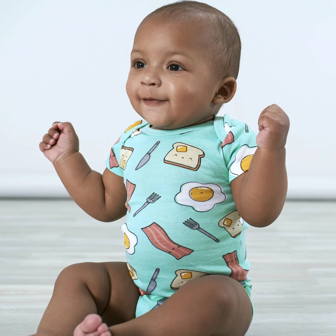 New 🌟 Gerber® 6-Pack Baby Bananas & Breakfast Onesies® Bodysuits BabyPreemie - 24M 🌟 4 Gerber® 6-Pack Baby Bananas & Breakfast Onesies® Bodysuits BabyPreemie - 24M