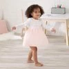 Gerber® BabyPreemie - 24M Baby & Toddler Girls Purrfectly Cute Long Sleeve Tulle Dress