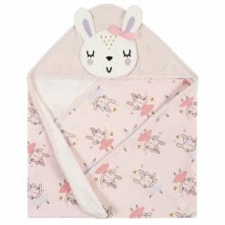 Gerber® Bath 4-Piece Girls Bunny Ballerina Hooded Towel & Washcloth Set