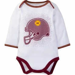 NFL BabyPreemie - 24M 3-Piece Baby Boys Washington Bodysuit, Footed Pant, & Cap Set