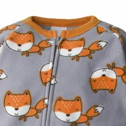 Budget 😉 Gerber® 2-Pack Toddler Boys Fox Blanket Sleepers Toddler2T - 5T ✨ 6 Gerber® 2-Pack Toddler Boys Fox Blanket Sleepers Toddler2T - 5T