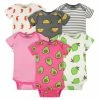 Gerber® 6-Pack Baby Pink Avocados & Tacos Onesies® Bodysuits