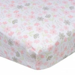 Gerber® Toddler Girl Girls Flowers Fitted Crib Sheet