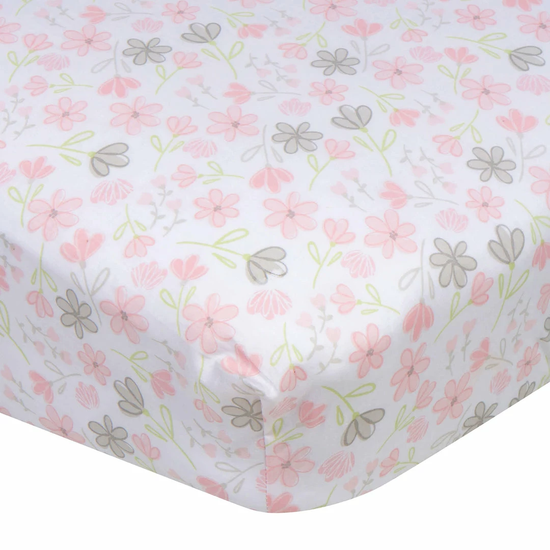 Best deal 🧨 Gerber® Toddler Girl 👧 Girls Flowers Fitted Crib Sheet 🤩 1 Gerber® Toddler Girl Girls Flowers Fitted Crib Sheet