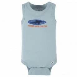 Gerber® See What's New 4-Pack Baby Boys Shark Zone Tank Onesies® Bodysuits