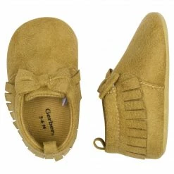 Deals ✨ Gerber® BabyPreemie - 24M Baby 👧 Girls Taupe Fringe Faux Suede 👟 Shoes 🛒 7 Gerber® BabyPreemie - 24M Baby Girls Taupe Fringe Faux Suede Shoes