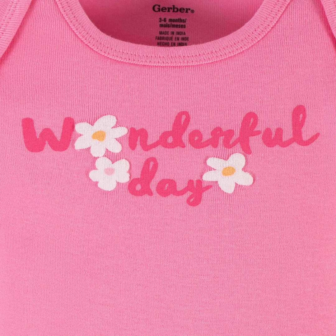 Top 10 ✨ Gerber® 4-Pack Baby 👧 Girls 🌞 Summer Blossom Short Sleeve Onesies® Bodysuits See What's New ⭐ 9 Gerber® 4-Pack Baby Girls Summer Blossom Short Sleeve Onesies® Bodysuits See What's New