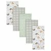 Gerber® 5-Pack Baby Boys Woodland Flannel Receiving Blankets BabyPreemie - 24M