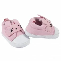Gerber® Baby Girls Pink Bunny Shoes