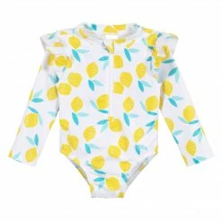 Gerber® See What's New Baby & Toddler Girls Lemon Squeeze Rash Guard