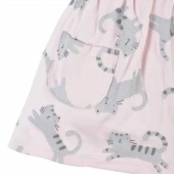 Gerber® BabyPreemie - 24M Baby Girls Comfy Stretch Floral Leopard Dress With Pockets