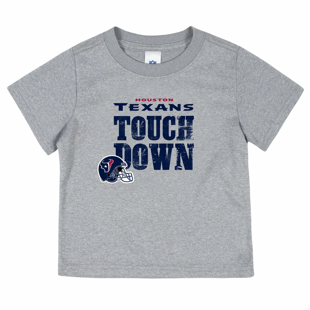 Outlet 🥰 NFL Houston Texans 3-Pack Toddler Boys Short Sleeve Tee 👕 Shirts 👏 2 NFL Houston Texans 3-Pack Toddler Boys Short Sleeve Tee Shirts
