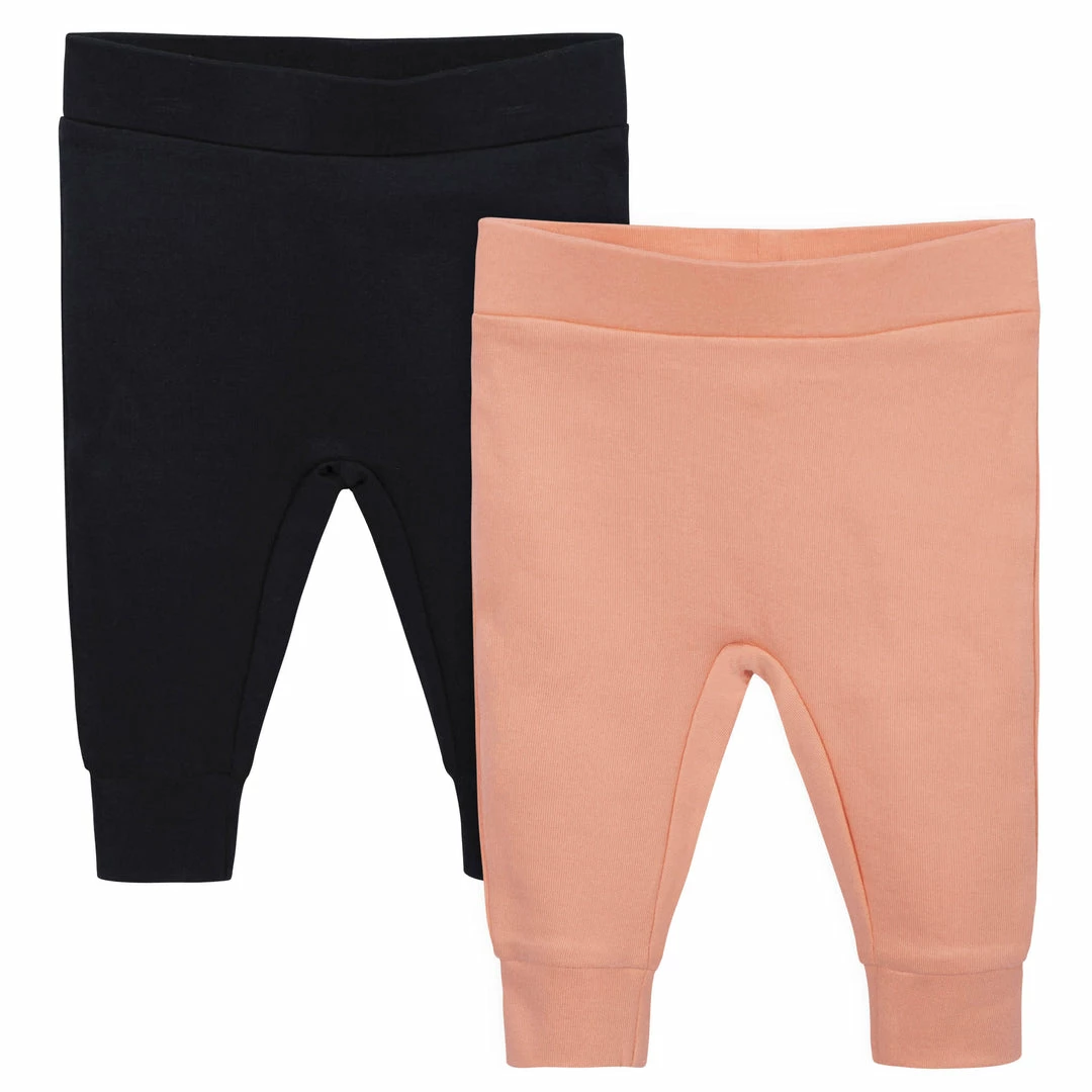 Brand new 🥰 Gerber® BabyPreemie - 24M 2-Pack Baby 👧 Girls Comfy Stretch Orange & Black Pants 🌟 1 Gerber® BabyPreemie - 24M 2-Pack Baby Girls Comfy Stretch Orange & Black Pants