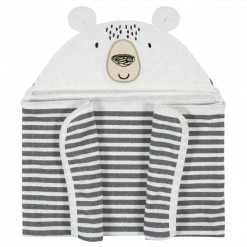 Gerber® Baby Boys Bear Hooded Bath Wrap