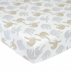 Just Born By Gerber® Neutral Sloth Ombre Printed Sheet