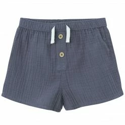 Gerber® Kids Infant & Toddler Neutral Slate Blue Gauze Shorts
