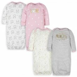 Gerber® 4-Pack Baby Girls Princess Gowns BabyPreemie - 24M