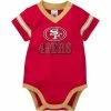 NFL Baby Boys 49Ers Short Sleeve Jersey Bodysuit BabyPreemie - 24M