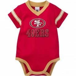 NFL Baby Boys 49Ers Short Sleeve Jersey Bodysuit BabyPreemie - 24M