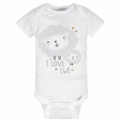 Gerber® 8-Pack Baby Neutral Sheep Short Sleeve Onesies® Bodysuits