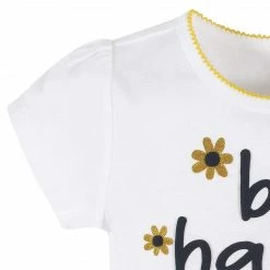 Gerber® 4-Piece Infant & Toddler Girls Bee Garden Tees, Skort & Pants Set