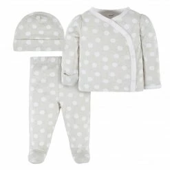 Gerber® See What's New 3-Piece Baby Girls Dots Of Rainbows Pointelle Take Me Home Set