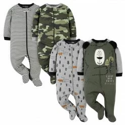 Gerber® 4-Pack Baby Boys Bear Sleep 'n Plays