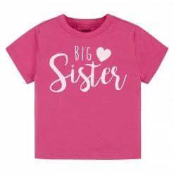 Gerber® BabyPreemie - 24M Baby & Toddler Girl "Big Sister" Short Sleeve Tee