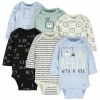Gerber® 6-Pack Baby Boys Bear Long Sleeve Onesies® Bodysuits