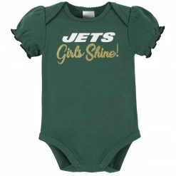 NFL BabyPreemie - 24M New York Jets Baby Girls Short Sleeve Bodysuits