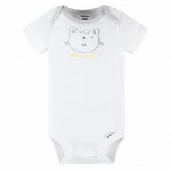 Gerber® 3-Piece Baby Girls Purrfectly Wild Short Sleeve Onesies® Bodysuits & Pants Set