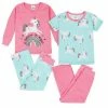 Gerber® 4-Piece Infant & Toddler Girls Unicorn Snug Fit Cotton Pajamas