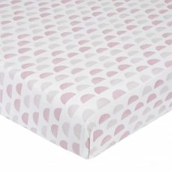Just Born By Gerber® Pink Semicircle Ombre Printed Sheet Bedding
