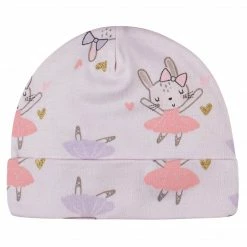 Gerber® 8-Piece Baby Girls Bunny Caps & Mittens Set