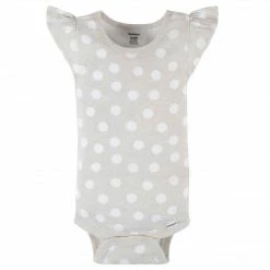 Gerber® See What's New 4-Pack Baby Girls Dots Of Rainbows Short Sleeve Onesies® Bodysuits