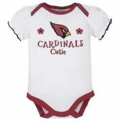 NFL Arizona Cardinals Baby Girls Short Sleeve Bodysuits