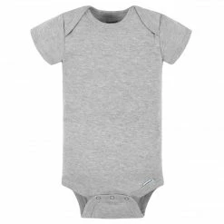 Gerber® 5-Pack Baby Heather Grey Onesies® Bodysuits BabyPreemie - 24M